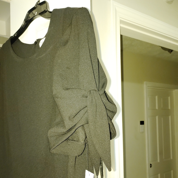 Calvin Klein Sophisticated Black Short Sleeve Dress 18W Plus Size - Picture 8 of 8